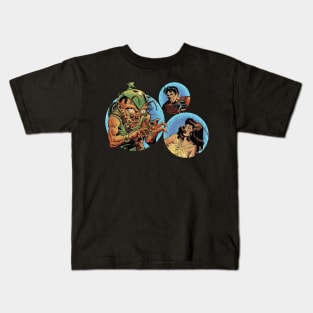 Vintage Comic Book Science Fiction Art Kids T-Shirt